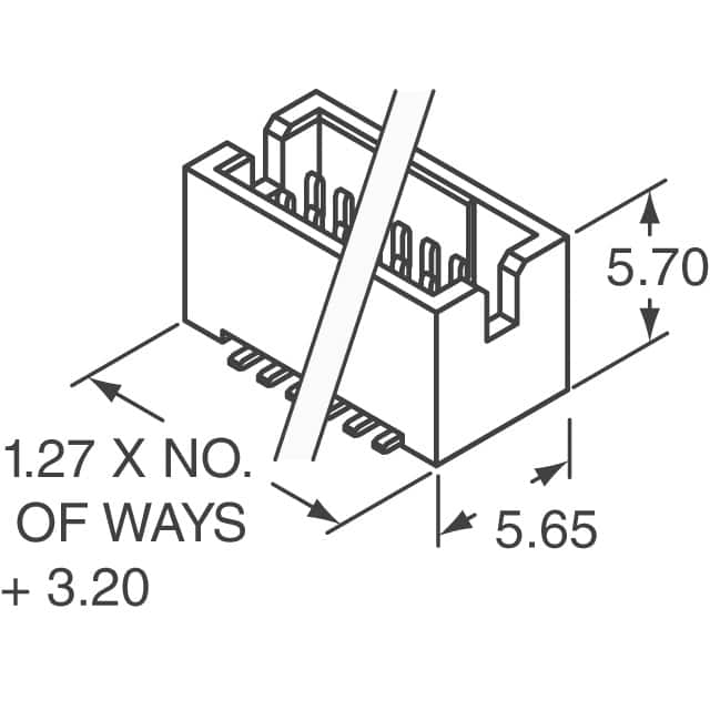 M50-4903245 Harwin Inc.  Embases à broches mâles